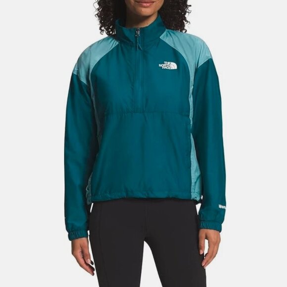 The North Face Women's Hydrenaline Pullover Rain Jacket in Blue Reef Waters - Picture 1 of 3